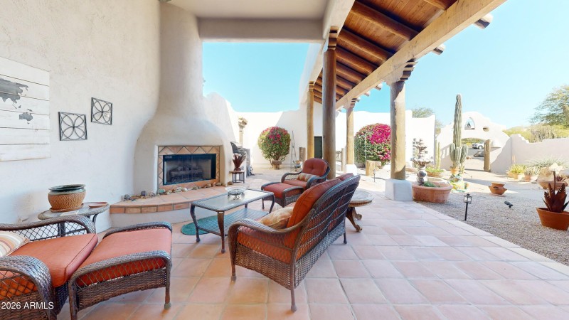 Courtyard-fireplace-