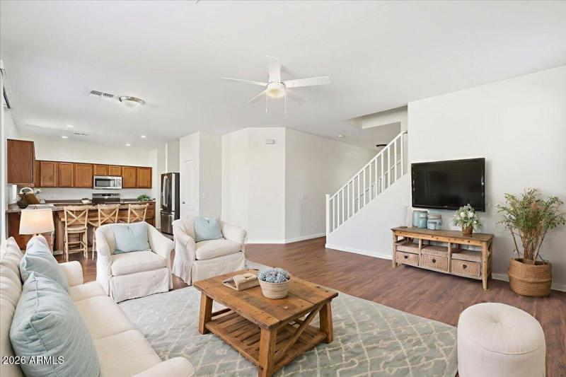 Great Room virtually staged