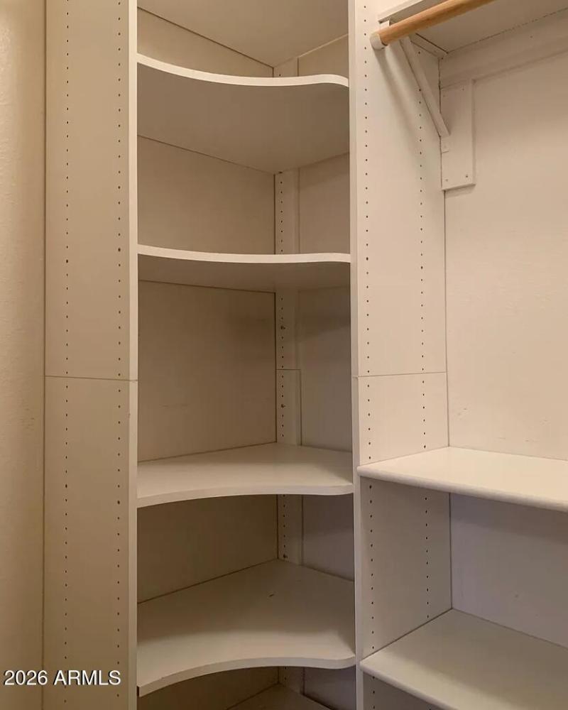 Master Closet shelving