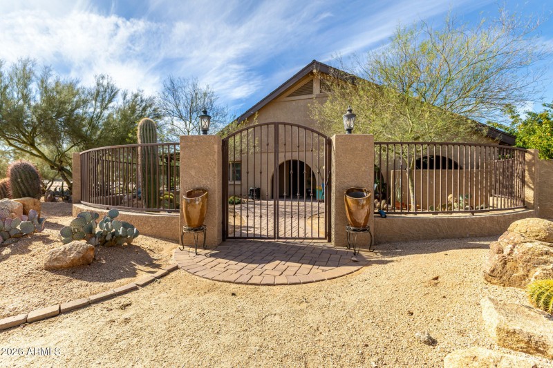 Gated Courtyard Entry