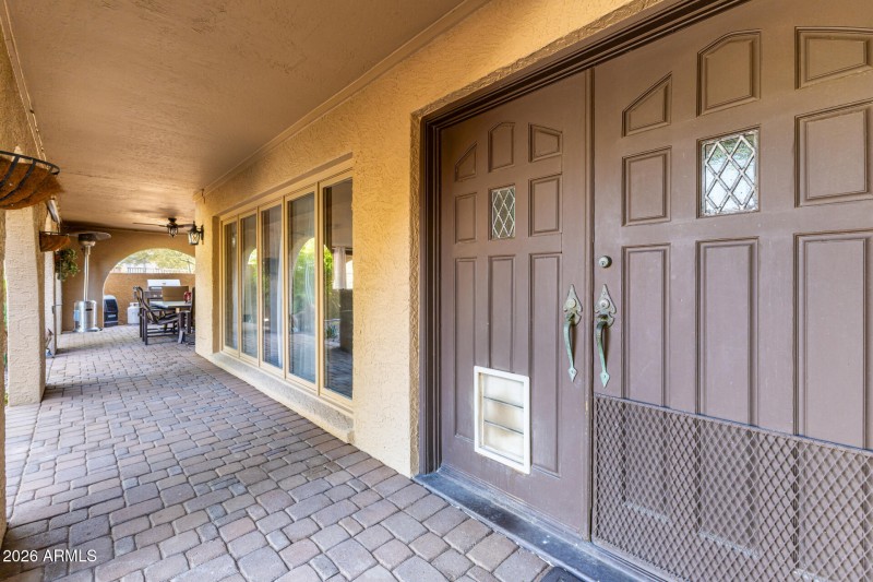 French Doors to Courtyard