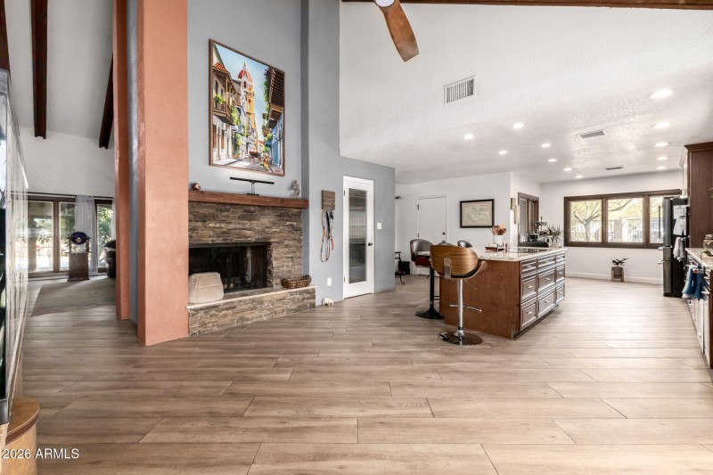 Open Kitchen with Patio Access