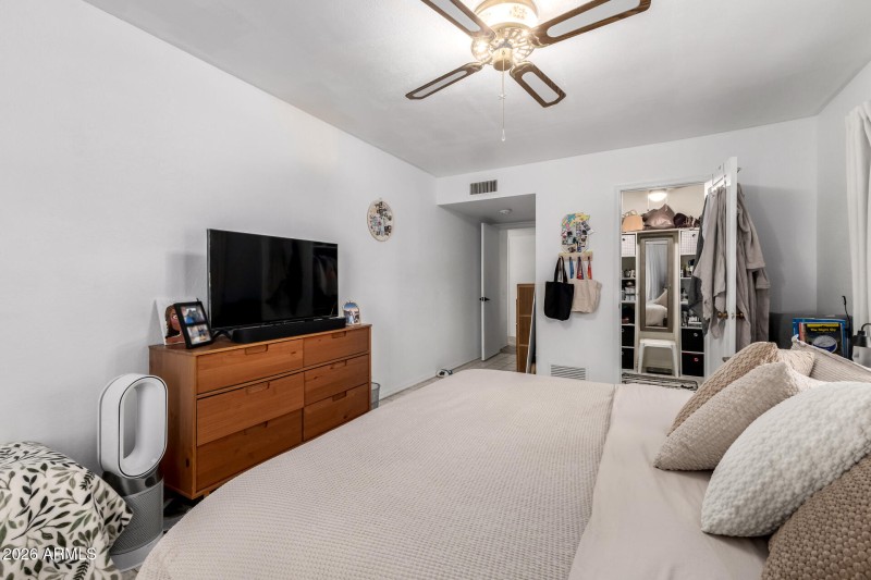 Bright Bedroom with Dual Windows