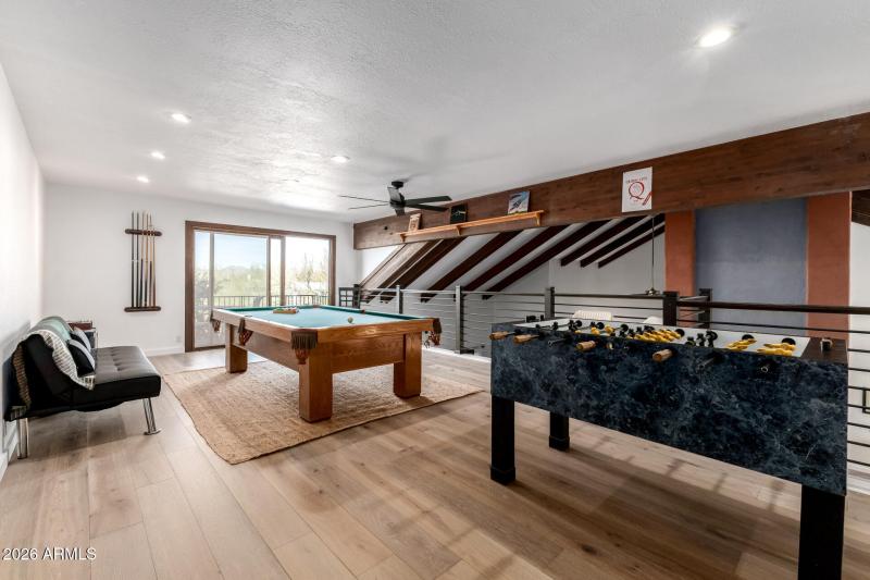 Spacious Loft Game Room