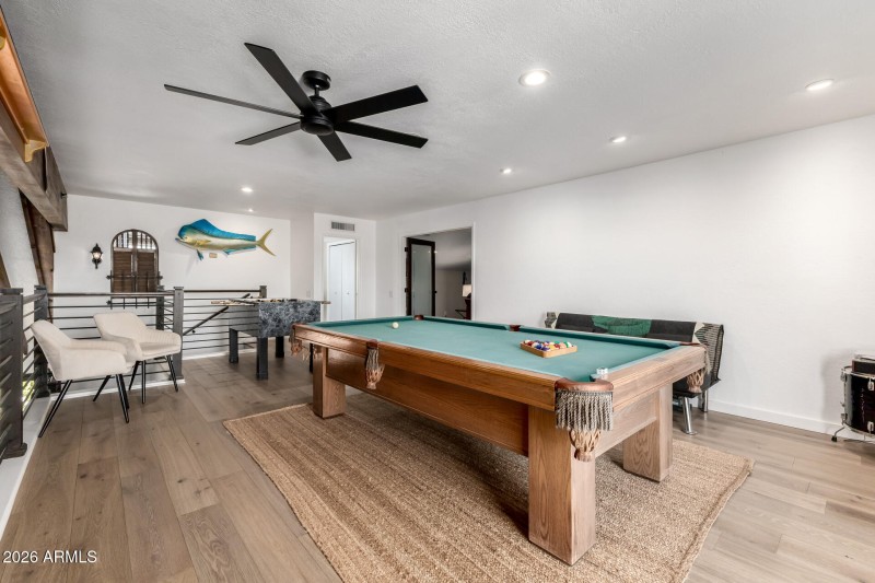 Open Loft with Pool Table
