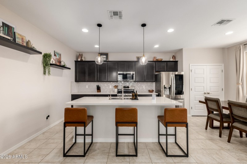 Open Kitchen + Large Island