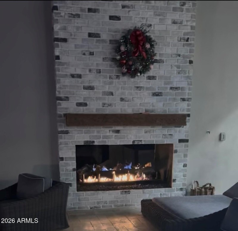 Patio see thru fireplace