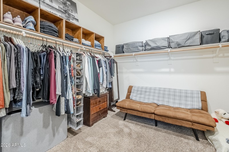 Spacious Primary Closet