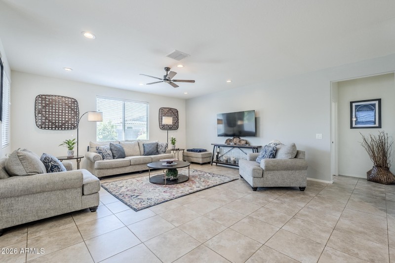 Living Area + Passage to Primary Bdrm