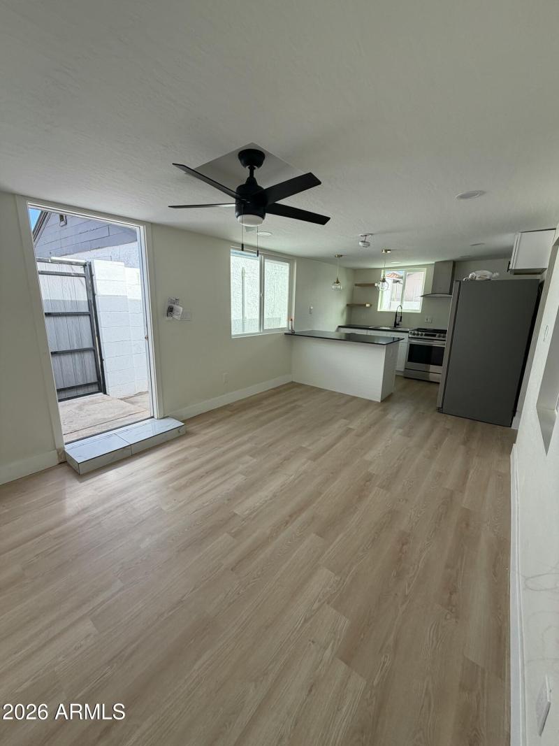 Unit C living room / dinind room area