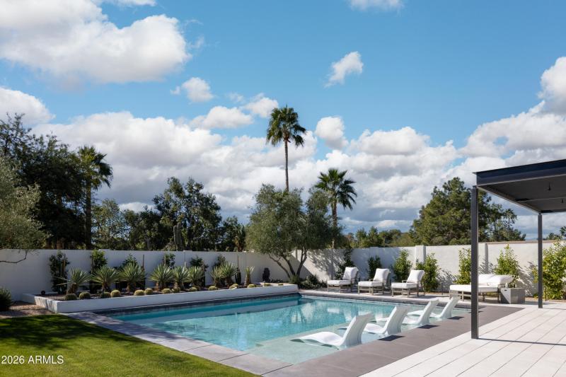 Pool with Glass Fence