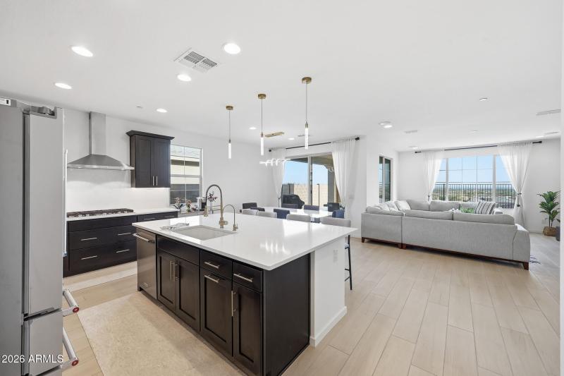 Kitchen Looking into Great Room
