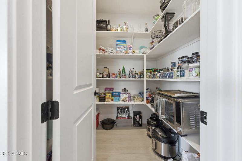 Spacious Walk-in Pantry
