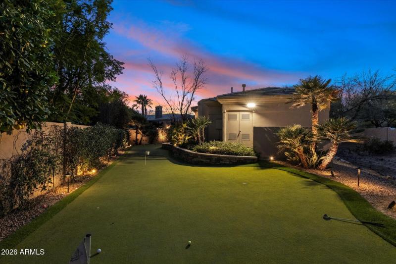 Twilight Putting Green