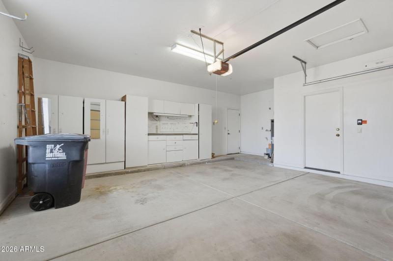 Garage storage/work area