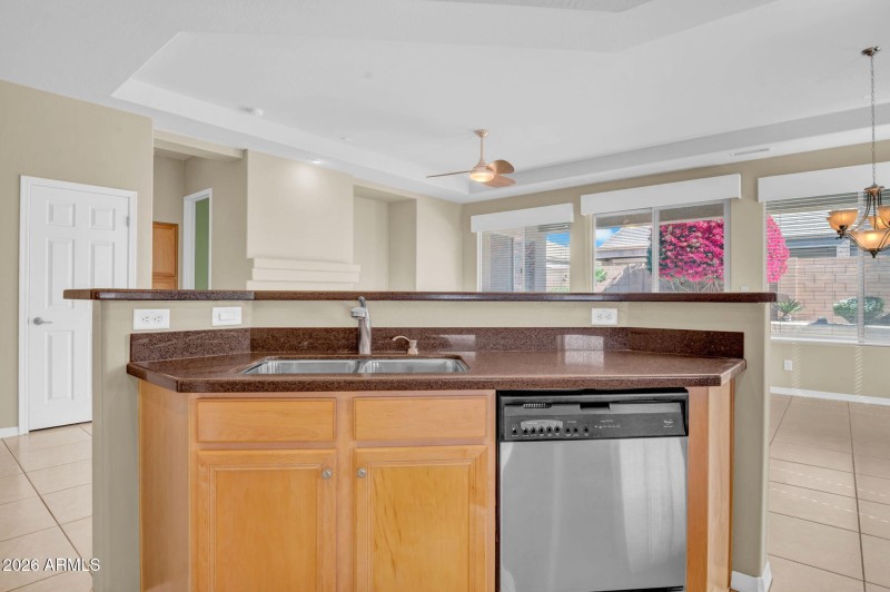 Sink & Dishwasher in the Island