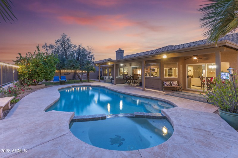 Backyard at Twilight