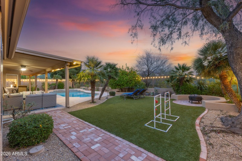 Backyard at Twilight