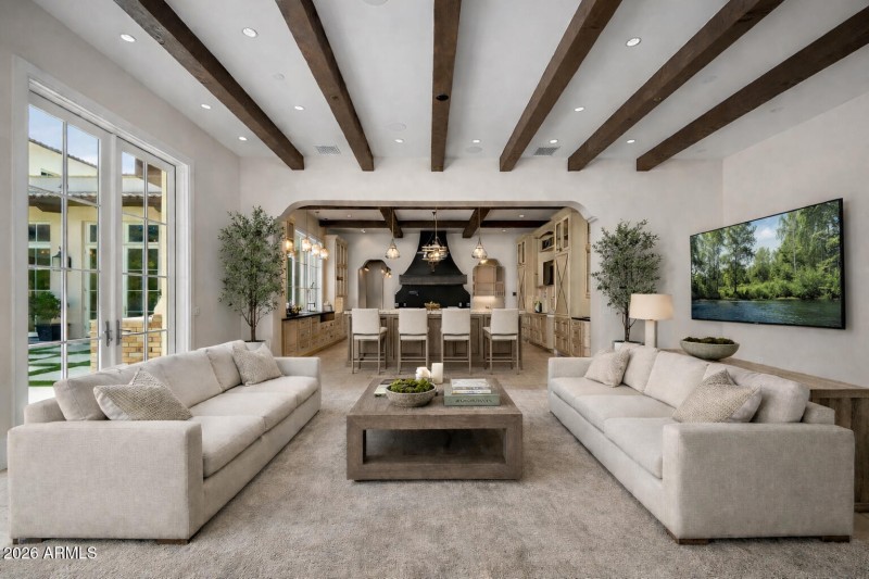 Kitchen Great Room Staged