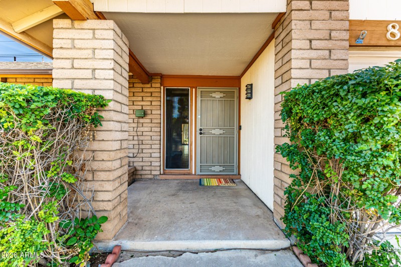 Front Entrance with Character