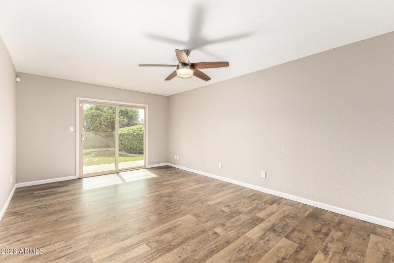 Light and bright primary bedroom