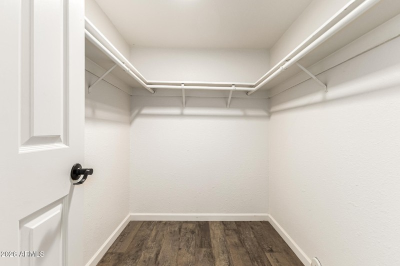 large walk-in closet in bedroom 3