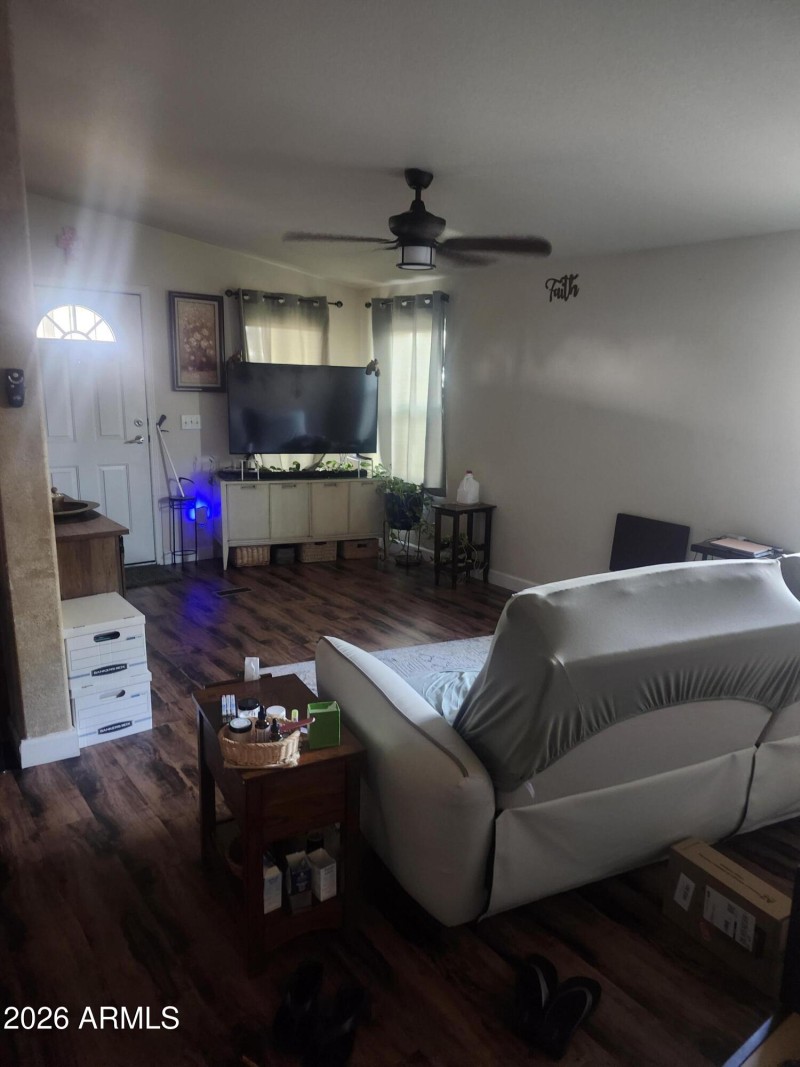 hallway to living area