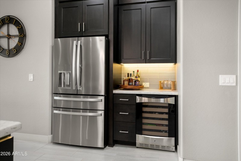 Fridge and Wine Fridge