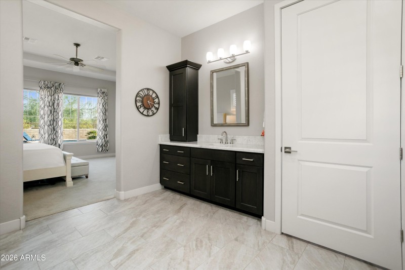 Separate Vanities at Primary Bathroom