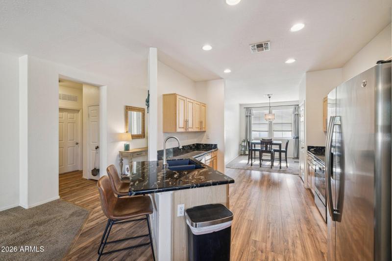 Kitchen View – Open layout