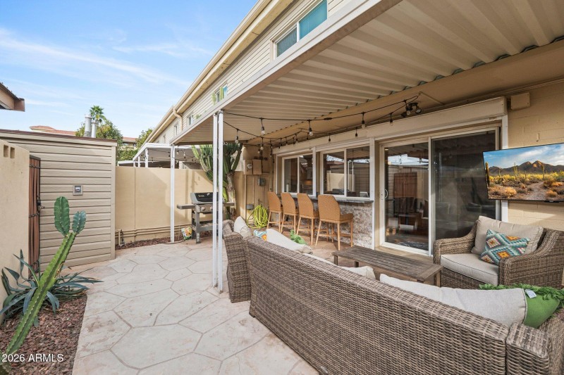 Patio for entertaining