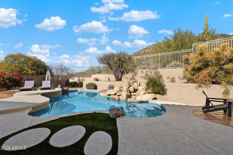 Pool with Mountain View
