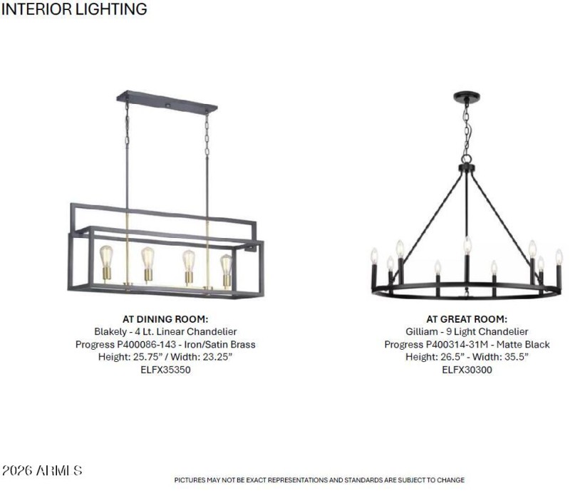 Interior Lighting - Dining and Great Roo