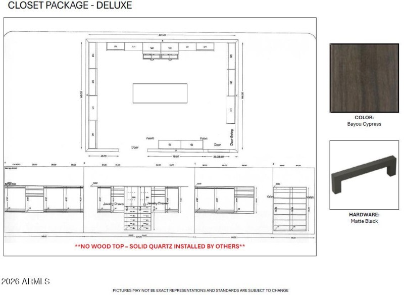 Owners Suite Deluxe Closet Package