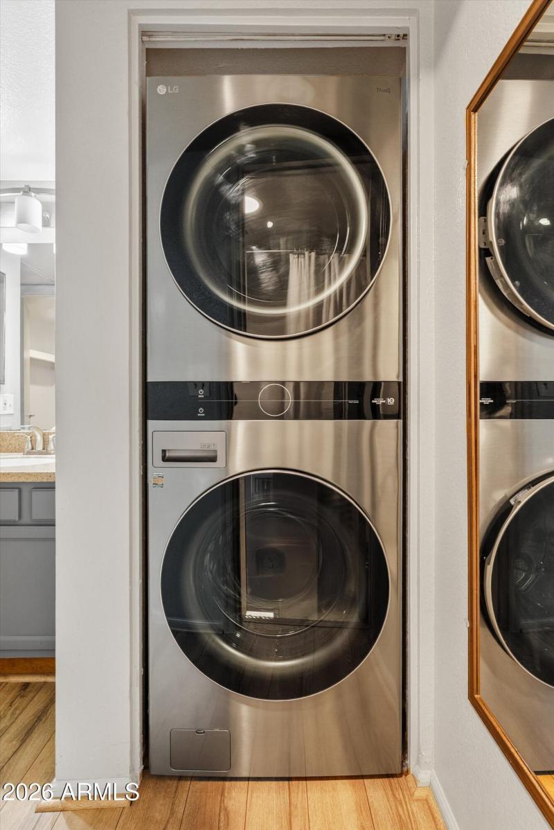 washer and dryer in unit