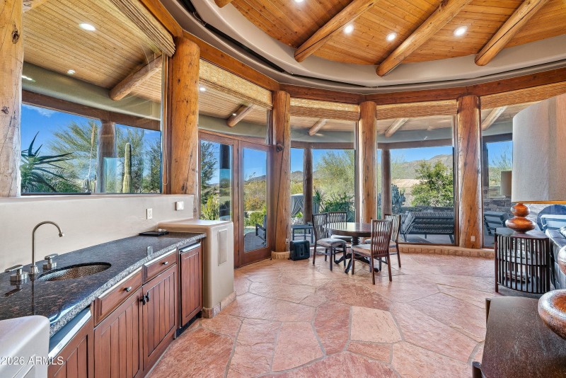 Wet Bar Living Room Views