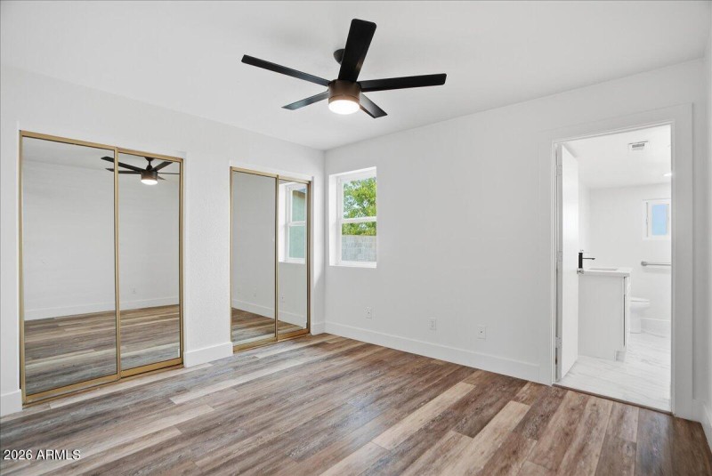 Primary Bedroom Double Closets