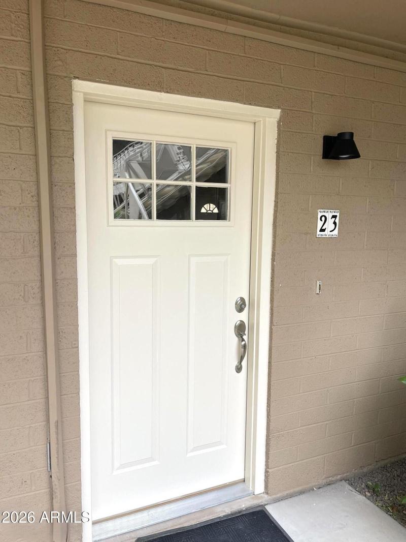 Front Door to your new home.