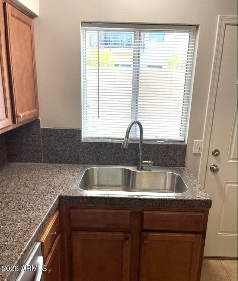 Look out over grassy area.