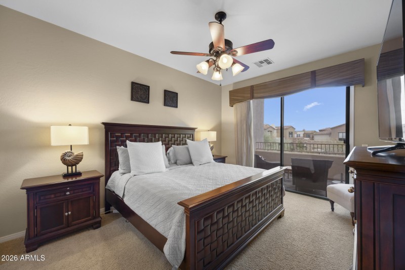 Master Bedroom w/Private Balcony