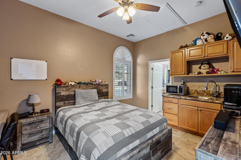 Casita Bedroom/Kitchenette