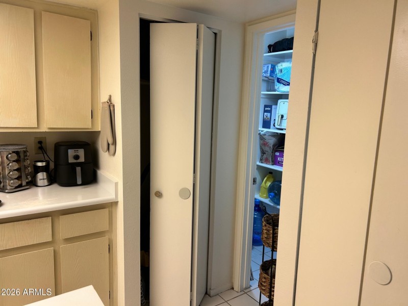 pantry and broom closet