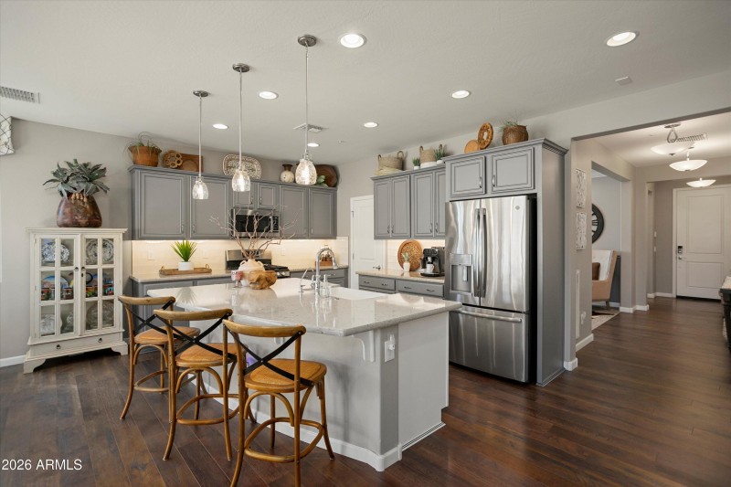 KITCHEN SEEN FROM GREAT ROOM