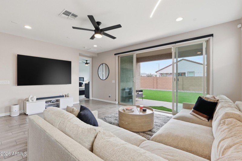 Glass Sliders open for indoor outdoor