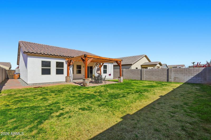 Spacious Grassy Backyard