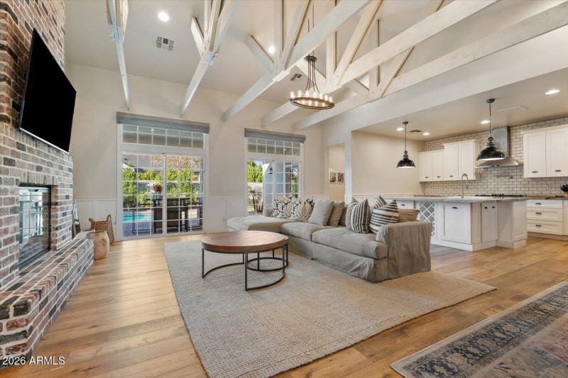 Living Open to Kitchen