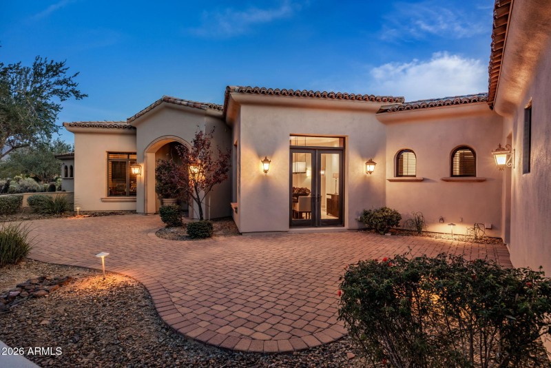 Front Courtyard at Twilight