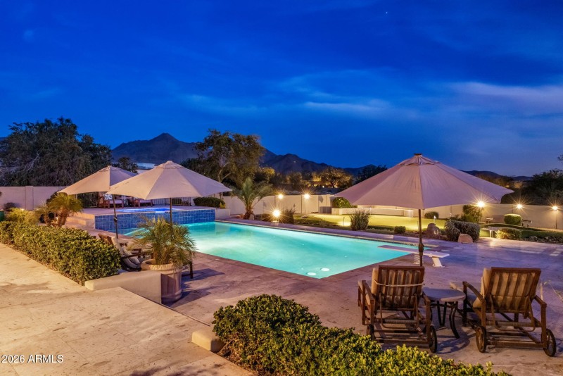 Backyard at Twilight