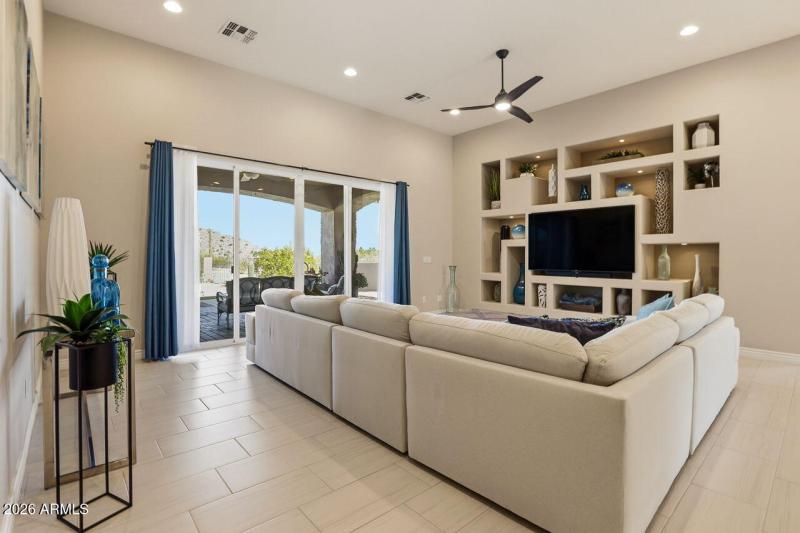 Living Room with Media Wall