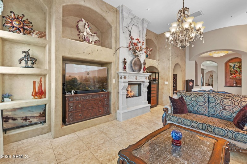 Living Room with Fireplace